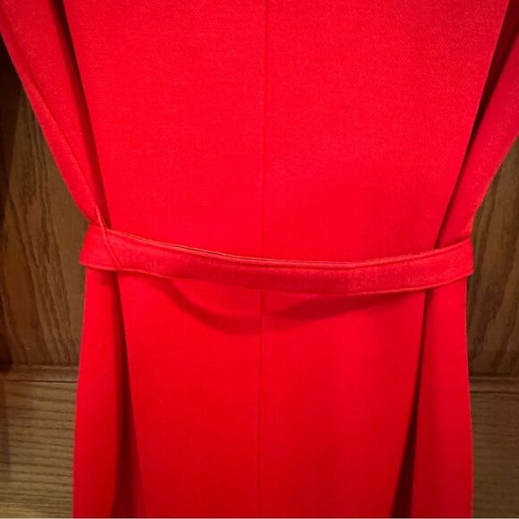 Vintage Cheekaberry Red Belted Wool-Blend Dress | Size 16 Vintage ~Modern 12/14 - Picture 7 of 14